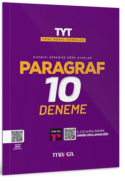 2026 TYT Paragraf 10 Deneme Tamamı Video Çözümlü Marka Yayınları